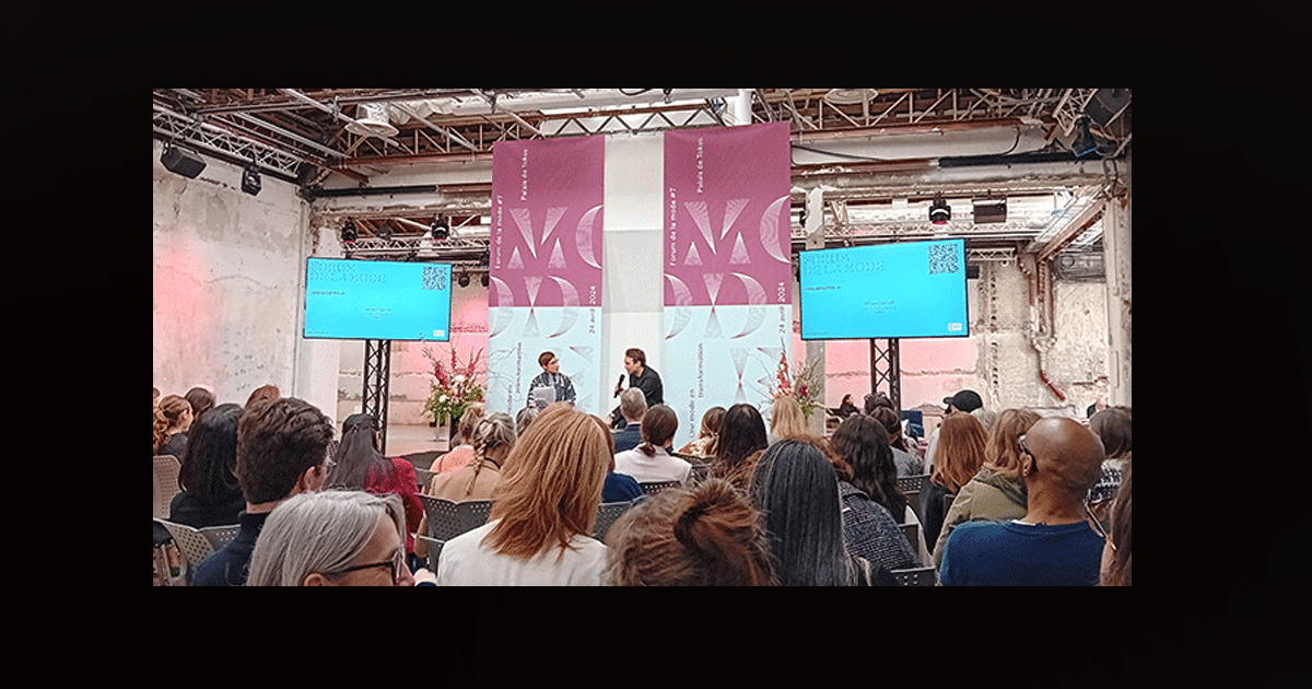 Arnaud Vaillant au forum de la mode sur la question de l'innovation dans la mode.