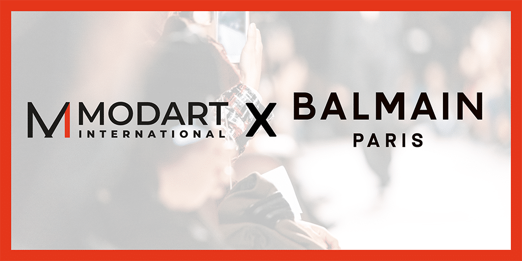 Visuel MODART International x Balmain