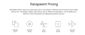 transparence de prix