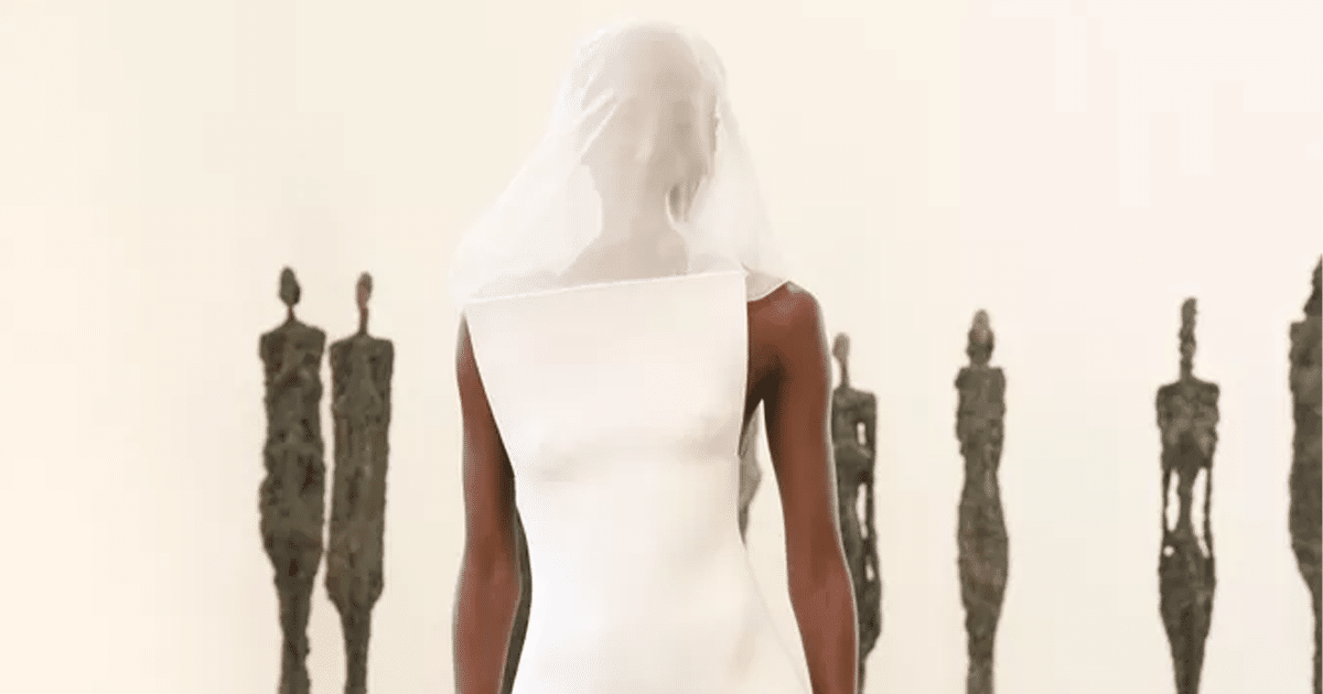 Buste robe de mariée e argile Jacquemus